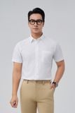  Áo sơ mi trắng nam ngắn tay Merriman mã THMOS504 