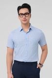  Áo sơ mi nam sợi tre họa tiết caro Merriman mã THMOS515 