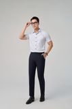  Quần tây nam không ly lưng tangdor mã THMP072 màu xanh Navy 