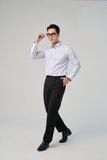  Quần tây nam công sở có ly lưng tangdor Merriman mã THMPP070 màu đen 
