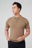  Áo polo nam dệt kim Merriman mã THMTS056 màu Olive 