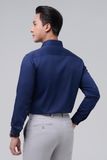  Áo sơ mi nam tay dài Merriman mã THMOL475 chất liệu bamboo màu xanh Navy 