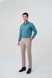  Áo sơ mi nam dài tay Merriman mã THMOL476 màu Teal 