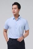  Áo sơ mi công sở nam cao cấp tay ngắn Merriman mã THMOS473 màu BLUE 