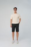  Quần short nam màu đen cao cấp Merriman mã THMQS052 