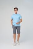  Quần short nam cao cấp Merriman mã THMQS052 màu BLUE 