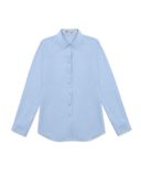  Áo sơ mi nữ dài tay màu xanh Merriman mã THWSL020 