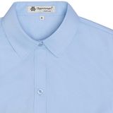  Áo sơ mi nữ dài tay màu xanh Merriman mã THWSL020 