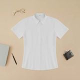  Áo sơ mi nữ màu trắng Merriman mã THWSS025 chống bám bẩn thông minh 