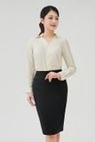  Chân váy nữ bút chì Merriman mã THWSK06 màu đen 