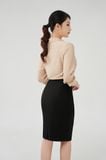  Chân váy nữ công sở bút chì Merriman mã THWSK08 màu đen 