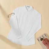  Áo sơ mi nữ trắng tay dài Merriman mã THWSL021 