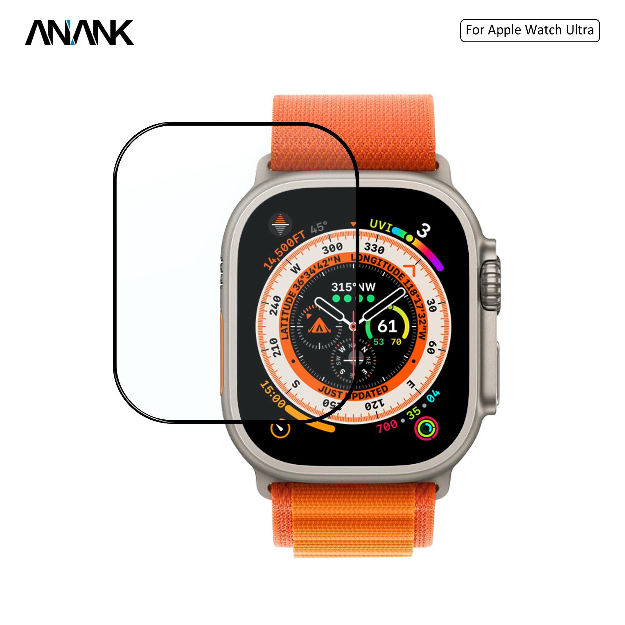  Cường lực màn hình Apple Watch Ultra Anank 