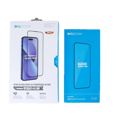  Kính cường lực nhám chống vân tay Kuzoom cho iPhone 
