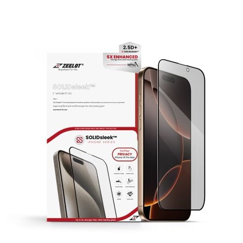  Kính cường lực Zeelot chống nhìn trộm dành cho iPhone 16 series 