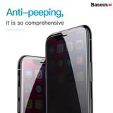  Kính cường lực chống nhìn trộm Baseus Anti Spy 3D Curved-screen dành cho iPhone X/ Xs Max/ 11 series 