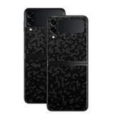  Skin Samsung Galaxy Z Flip Black Honeycomb 