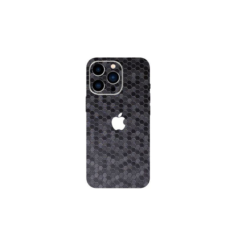  Skin iPhone Black Honeycomb 