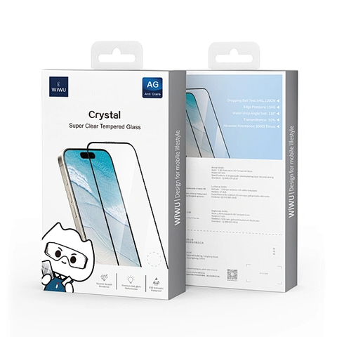  Kính cường lực WiWU trong suốt dành cho iPhone 