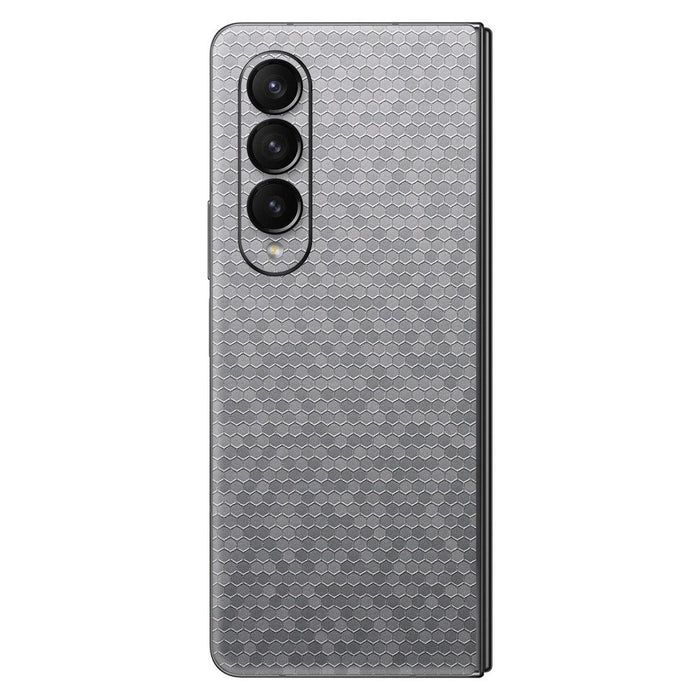  Skin Samsung Galaxy Z Fold Silver Gray Honeycomb 