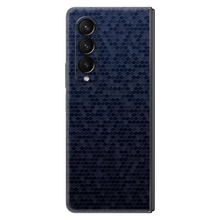  Skin Samsung Galaxy Z Fold Deep Blue Honeycomb 