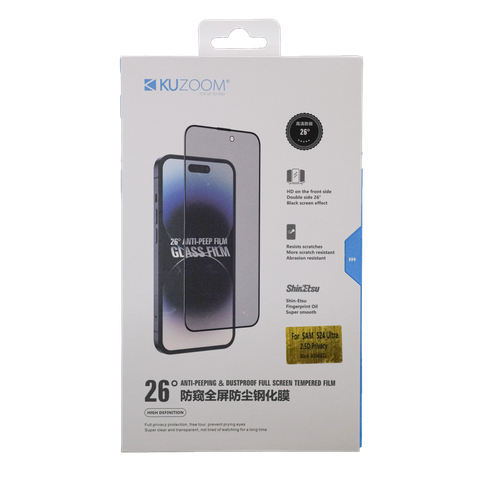  Kính cường lực Kuzoom chống nhìn trộm 2.5D dành cho Samsung S24 Series 