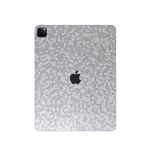  Skin iPad Silver Gray Honeycomb 