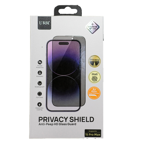  Kính cường lực URR 2in1 chống nhìn trộm và chống bám vân tay cho iPhone 