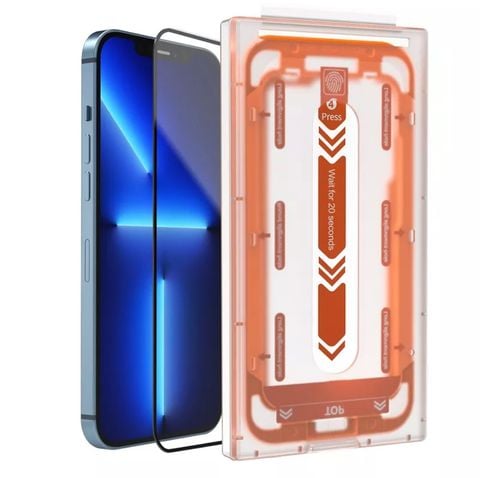 Kính cường lực WiWU trong suốt dành cho iPhone kèm khung trợ dán 