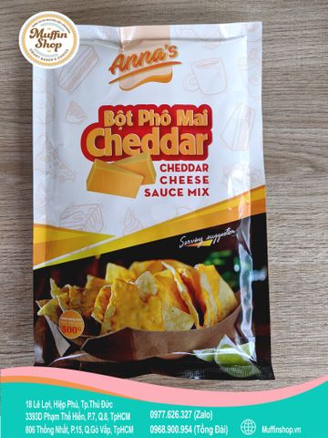Bột Phomai Cheddar ANNA 500gr - 20g/T