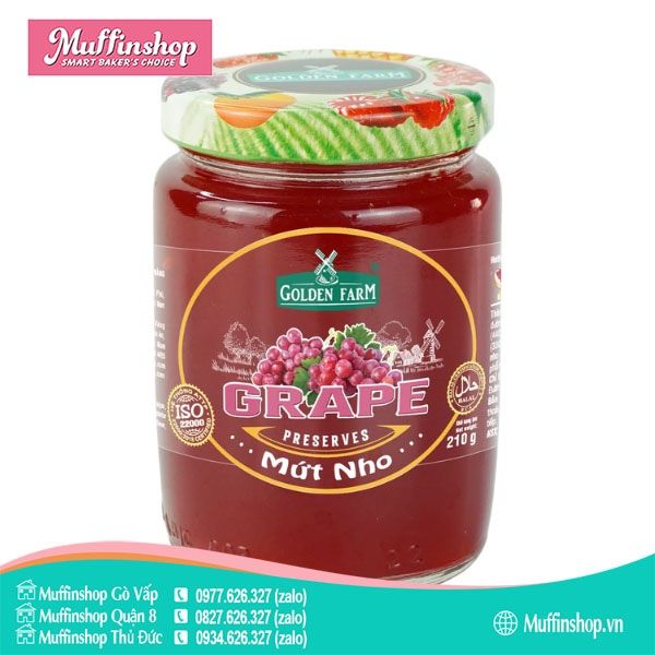 Mứt Golden Farm NHO 210gr - 12h/T