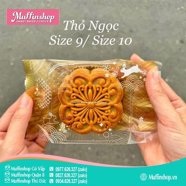 Túi trung thu hàn 200g size 10 Thỏ Ngọc