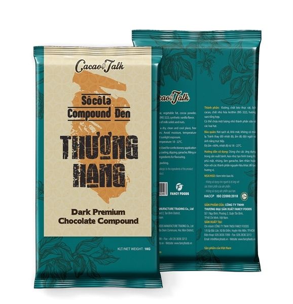 Choco thỏi đen Cacao Talk Thượng Hạng 1kg - 10kg/T