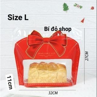 Túi zip NƠ ĐỎ lớn 32*27*11cm - 50c/ xấp