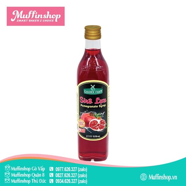 Siro Golden Farm LỰU 520ml - 12c/T
