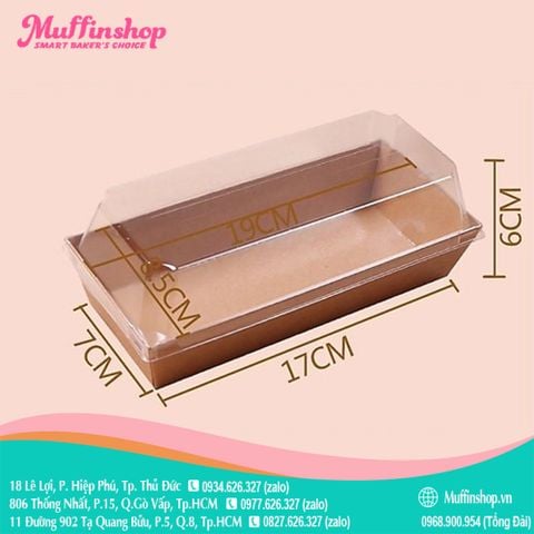 Hộp Kraft Hình Chữ Nhật  Nắp Kiếng E1985