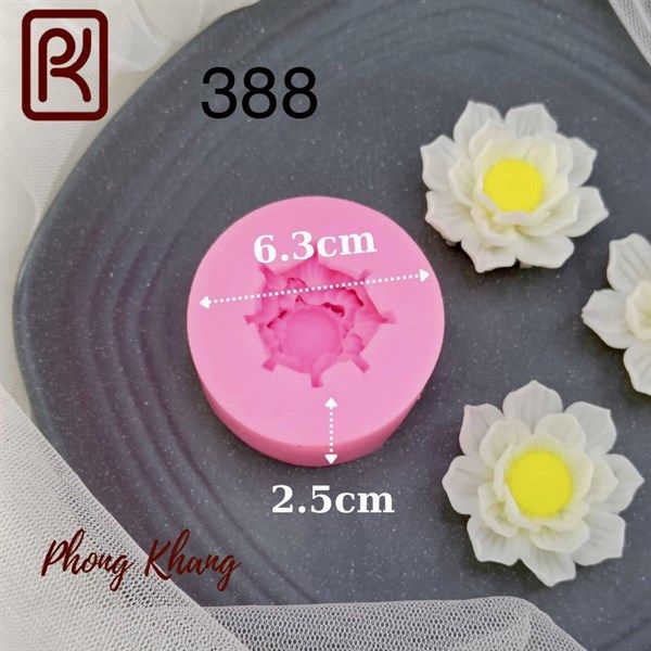 Khuôn silicon C388 - hoa sen cánh mỏng