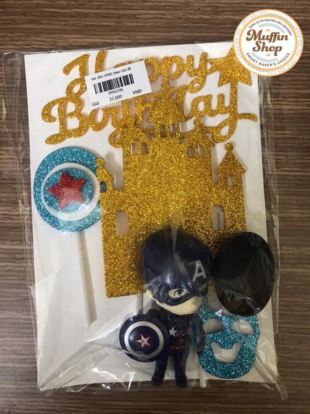 Set trang trí Happy Birthday Siêu nhân nhện