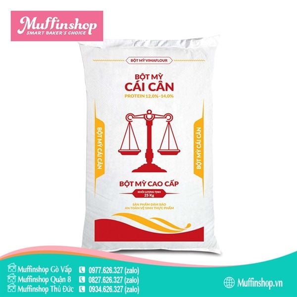 Bột mì Cái Cân 12-14% bao 25kg