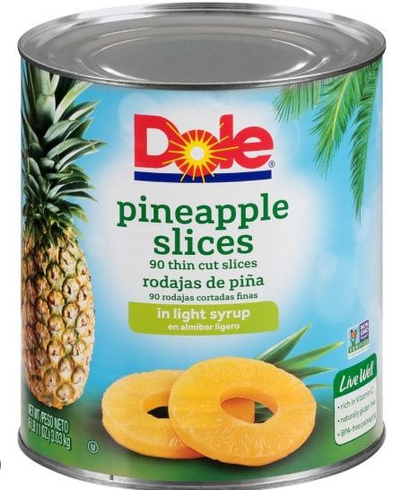 Dứa lát Dole 822g - 24lon/ T