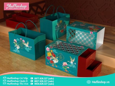 Hộp trung thu 4B Bách Hoa 2 tầng 150-250g