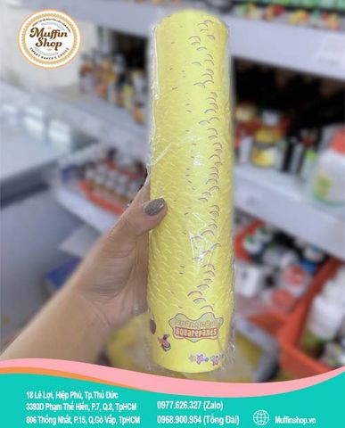 Cup giấy cứng nhỏ 50c - Màu vàng Hamburger