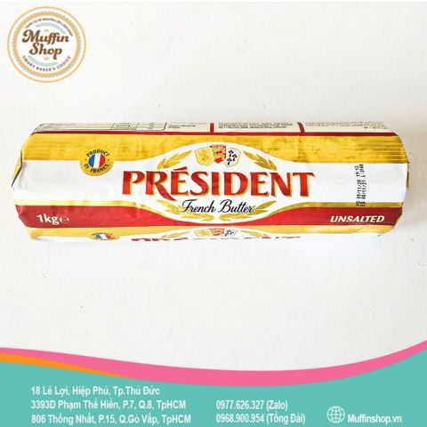Bơ lạt President cây tròn 1kg - 10c/T