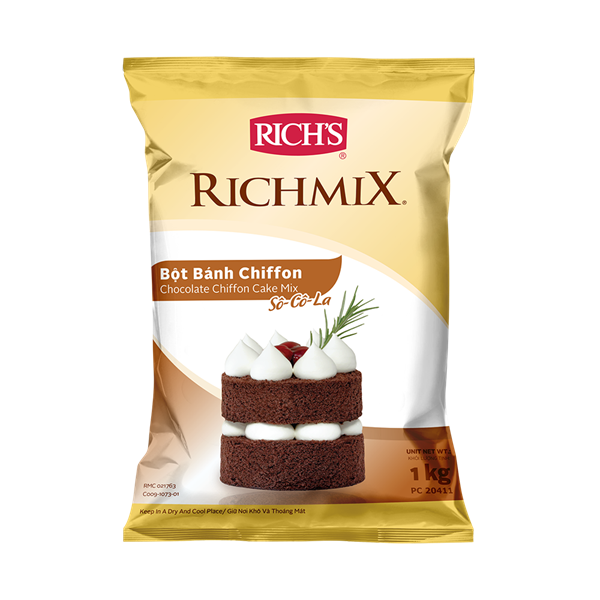 Bột trộn CHIFFON SOCOLA Rich 1kg - 12g/T