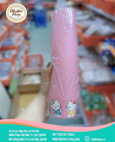 Cup giấy cứng nhỏ 50c - Màu hồng Hello Kitty