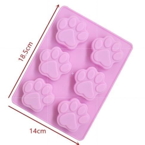 Khuôn silicon Chân Mèo 10 ô