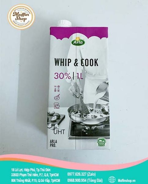 Whipping cream Whip & Cook Arla