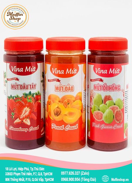 Mứt đào - Vina Mứt 1L