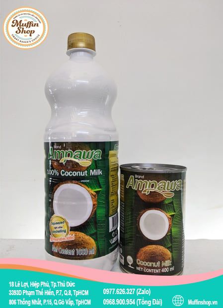 Nước Cốt dừa Thái Ampawa 400ml - 24l/T
