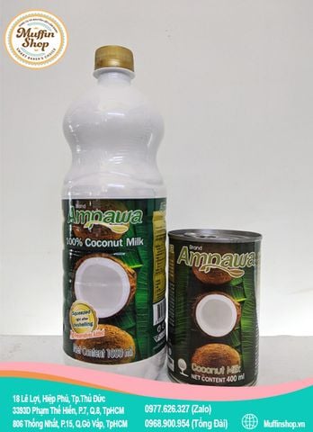 Nước Cốt dừa Thái Ampawa 400ml - 24l/T